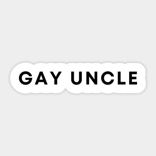 Gay Uncle Sticker